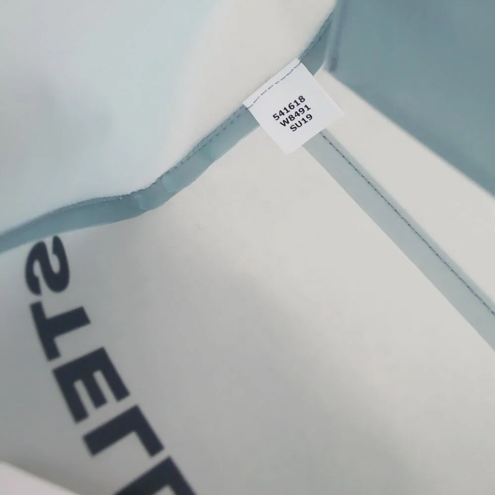 NWT Stella McCartney Blue Clear Logo PVC Tote, Blue